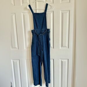 Universal Thread Denim Overalls Dark Wash Overalls With Waist Tie Size 2